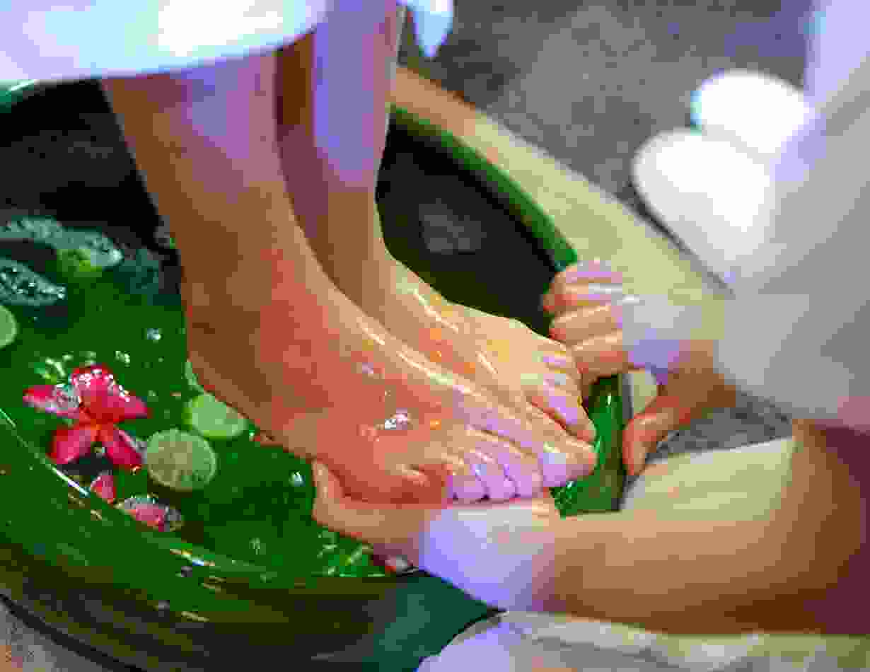 Oil bath with massage Oil bath with massage